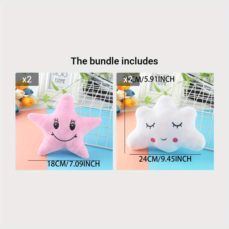 1pc Cloud-shaped Stuffed Plush Toy