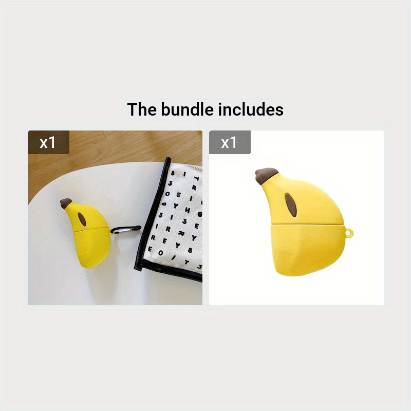 3d Fruit Banana Soft Silicone Funda Protective Case Cover - Temu