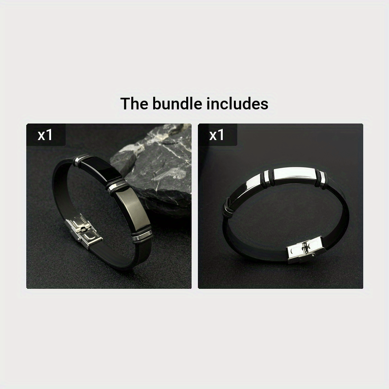 Men's Adjustable Cuff Bracelet with Gunmetal Plating
