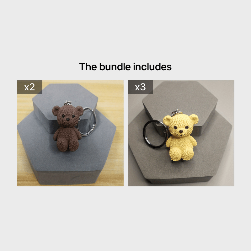 Cute Doodle Bear Plush Key Chain Plush Cartoon Cotton Creative Couple Model  Decoration Collection Backpack Accessories Toys - AliExpress