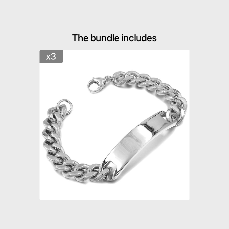 Metal id deals bracelet