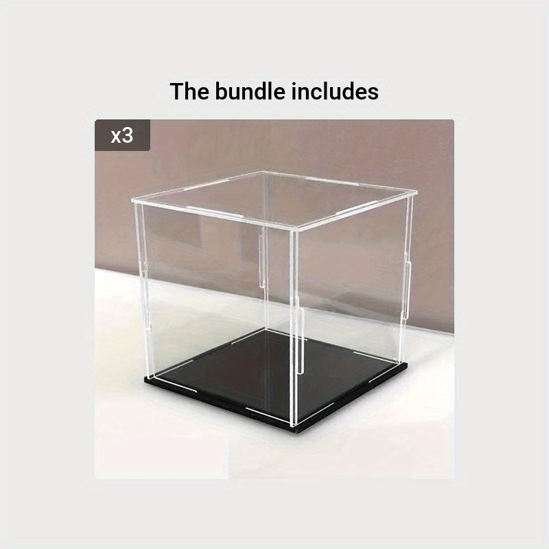 High Transparent Car Cartoon Building Blocks Model Box
