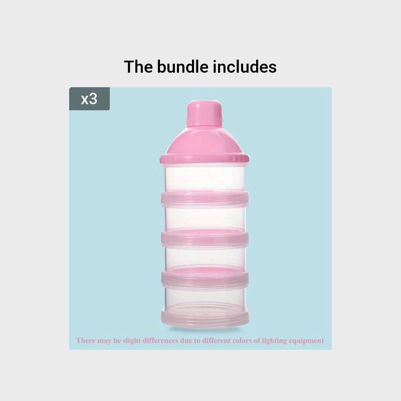30g & 60g 4-Layer Portable Milk Powder Container, Spacious Formula Dispenser