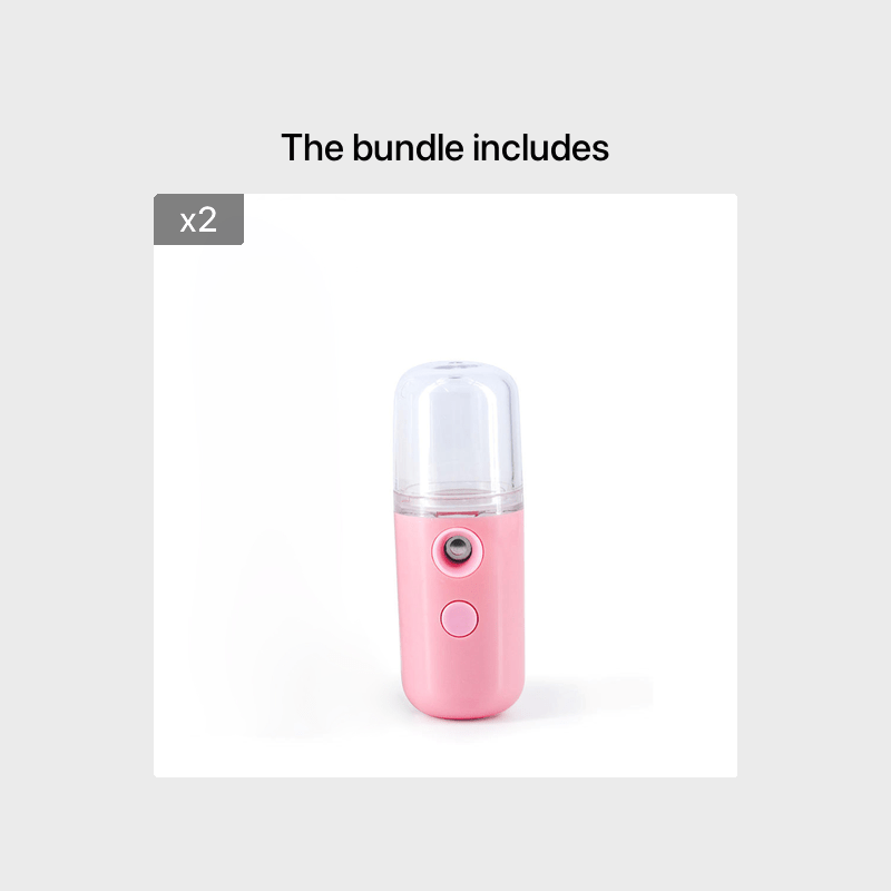 Portable Facial Mist Sprayer Facial Steamer Mini Usb Rechargeable For 