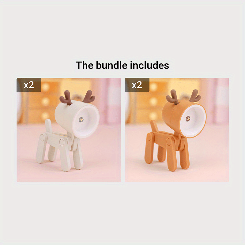 Deer Led Cute Pet Night Light Decoration Ornaments Mini Cute - Temu