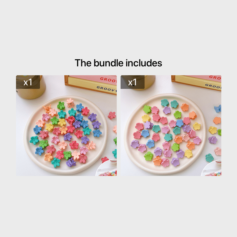 50pcs Mini Hair Claw Clips For Baby And Girl