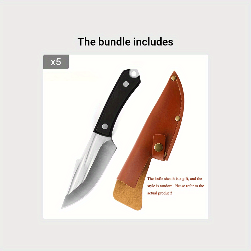 1pc Forged Boning Knife: Multi-Purpose Meat, Fruit & BBQ Cutting Knife with  Leather Sheath