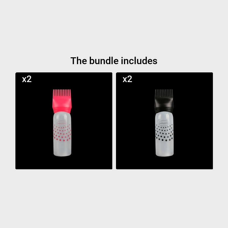 Hair Dye Refillable Bottle Applicator Comb Oil Comb - Temu