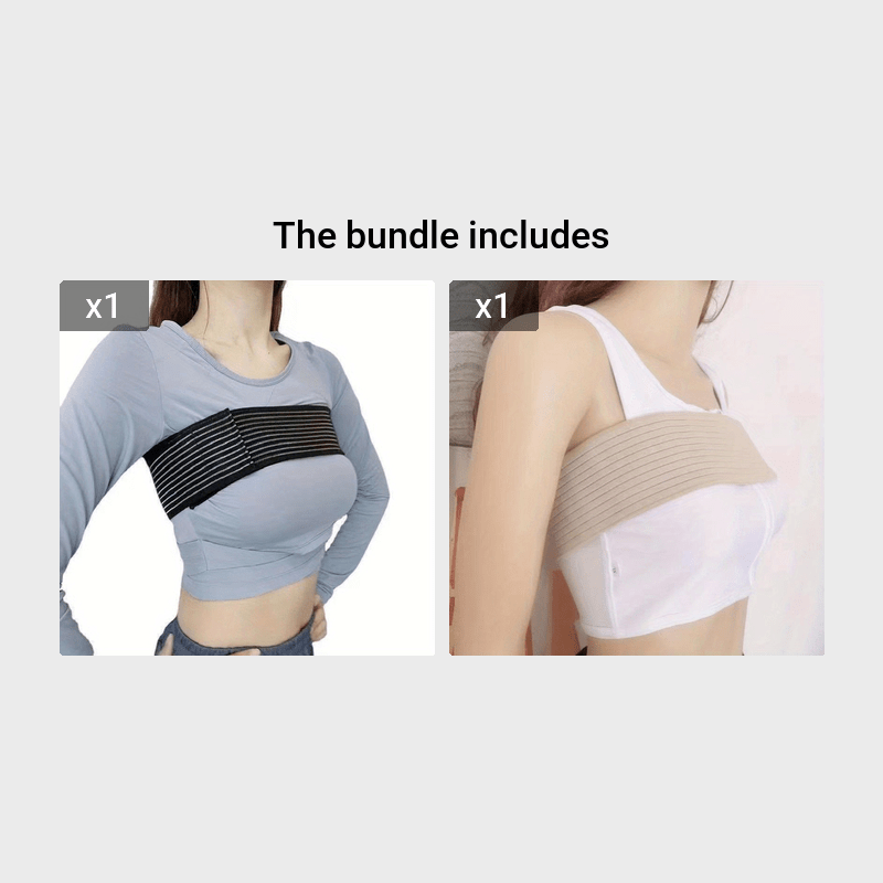 Post Op Breast Augmentation Band | Breast Implant Chest Brace For Women |  Compression Wrap Post Surgery Bra Belt | No Bounce Stabilizer Strap | Sport