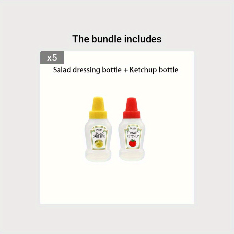  WXOIEOD 22 Pieces Kids Lunch Box Accessories, Cute Animal Mini  Condiments Squeeze Bottles with Food Picks and Droppers, Cartoon Mini  Ketchup Bottles Plastic Sauce Containers for Kids Adults Lunch Box: Home