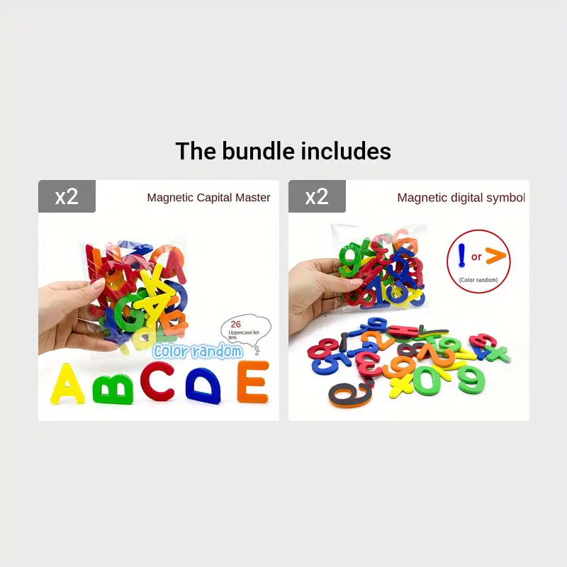 Magnetic Alphabet Stickers: Educational Toys For Kids To - Temu