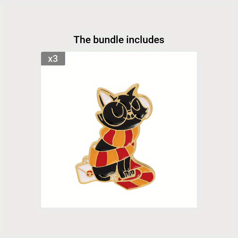 Gift 2 Colors Cute Moon Cat Enamel Pin Perfect For Backpacks - Temu