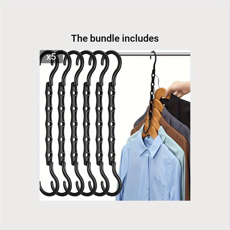 Space Saving Hangers Premium Smart Hanger Hooks - Temu