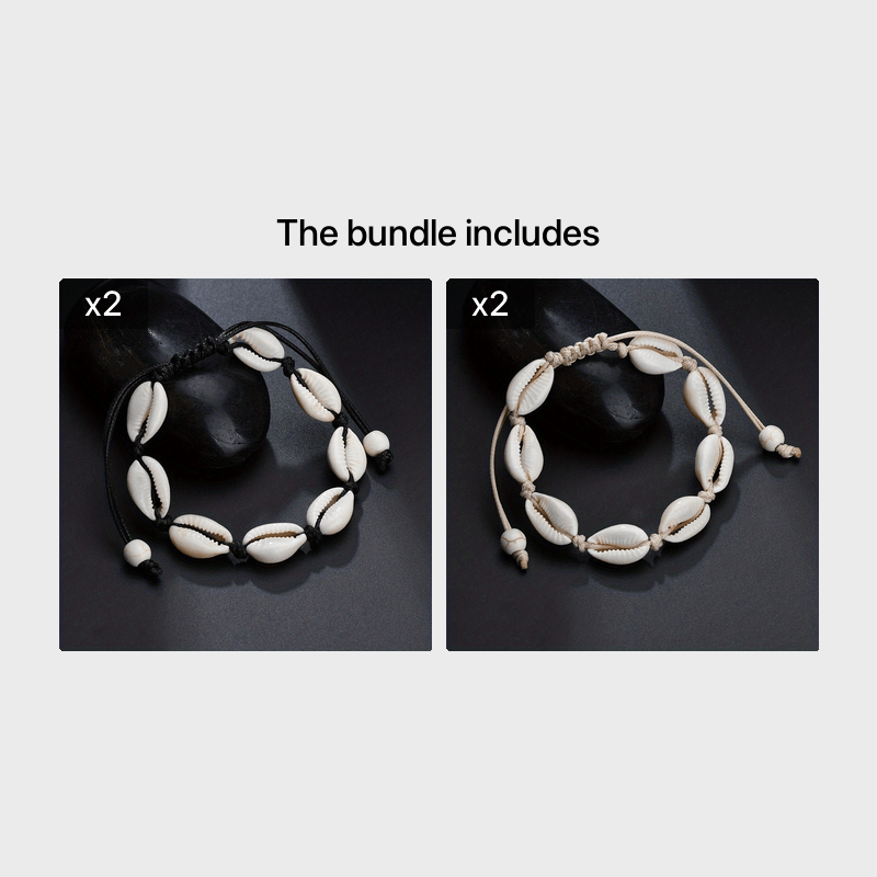 Bohemian Shell Conch Braided Bracelet for Men