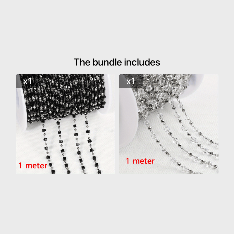 1meter Stainless Steel Natural Stone Beaded Chain White Beads Chain For  Necklace Bracelet Diy Jewelry Making Chain Supplies - Temu