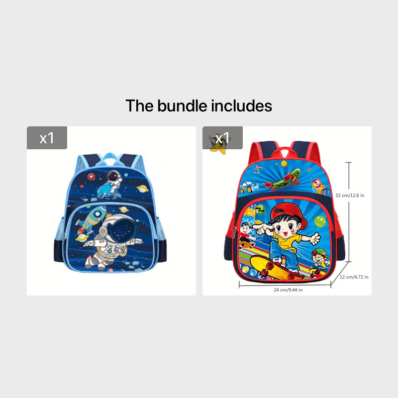 Space Astronaut Kids School Bag Kindergarten Spine Protection Backpack