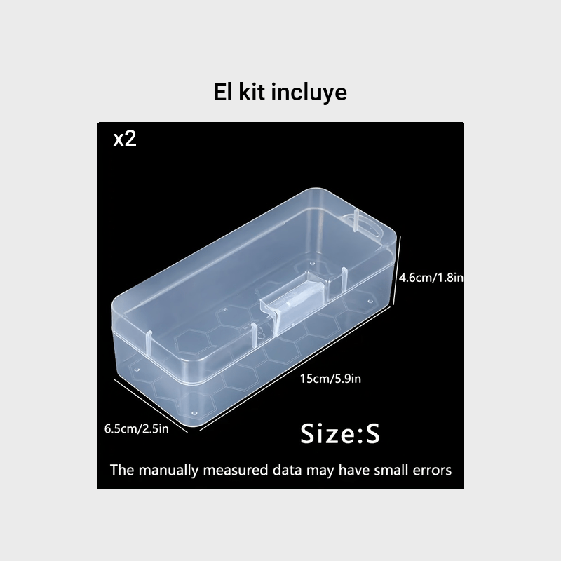 ▷ Caja de Plástico Bisagra Grande Transparente ✓ Disponible