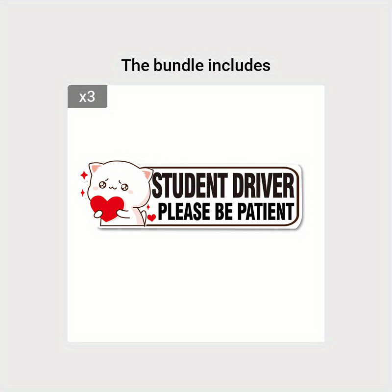 Student Driver Please Be Patient Magnet Aufkleber - Temu Germany