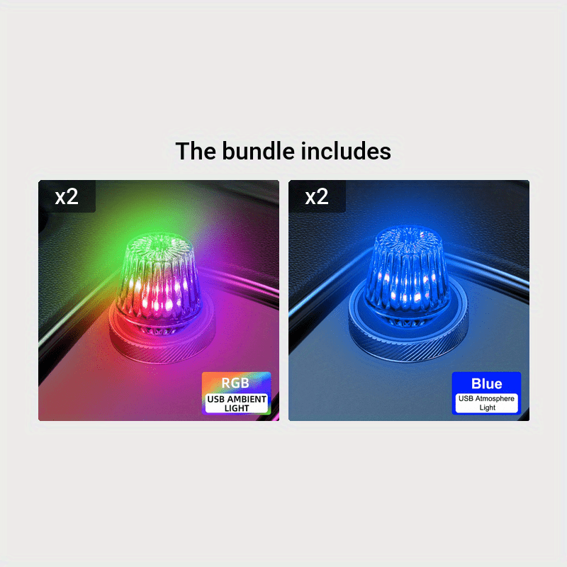 1PC USB LED Mini Car Light Neon Atmosphere Ambient Bright Lamp Light A –  Fully Loaded Cars