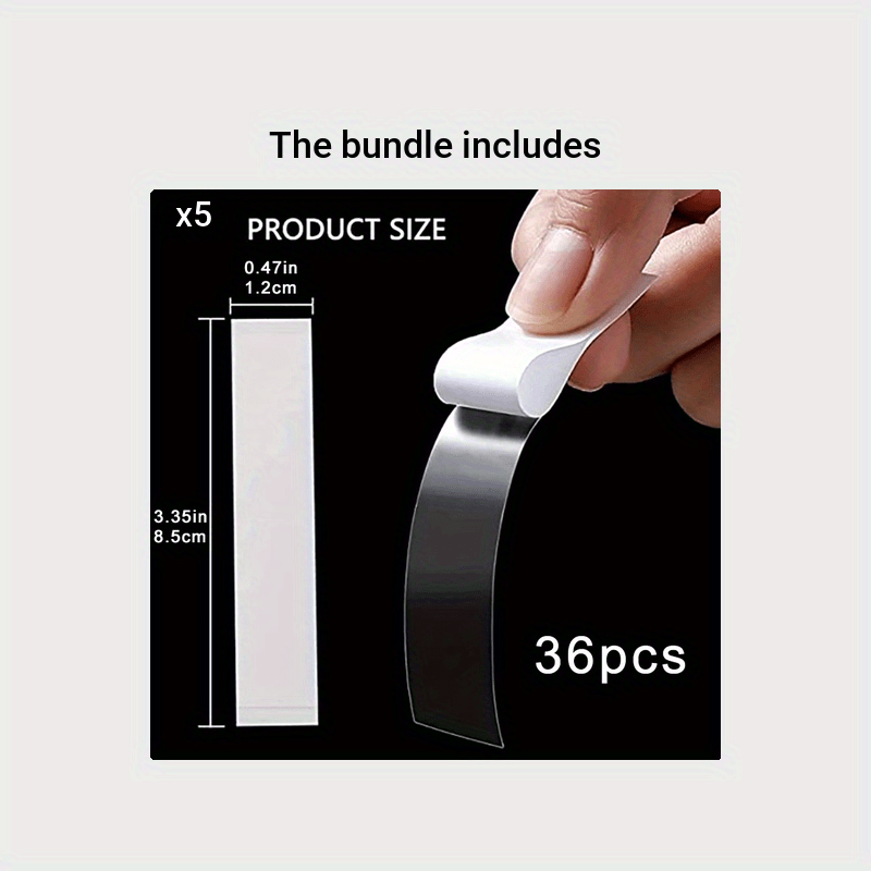 Keep Working 36pcs Double Sided Tape for Clothing and Body Fabric