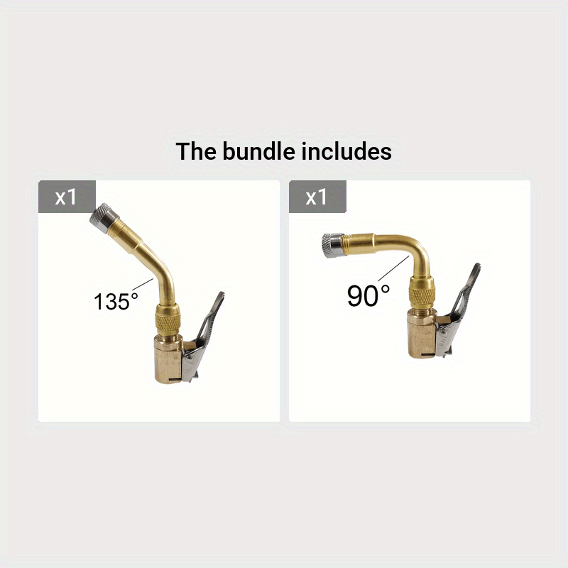 Valve Core Nozzle Extension Rod Set 45°/90°/135° Tire Inflation Extension Tube Bicycles Motorcycles Automobiles Motorboats Parts