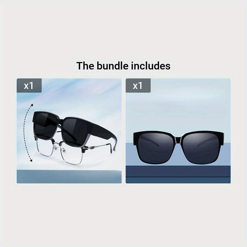 1pc Mens Sunglasses Polarized Glasses For Driving Fishing Uv Protection  Clip For Glasses - Jewelry & Accessories - Temu