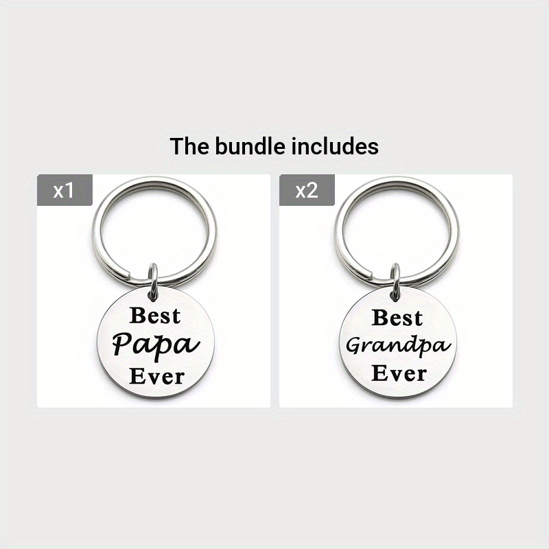 Porte-clés Voiture Personnalisé Cadeau pour Papa Maman Grand Père