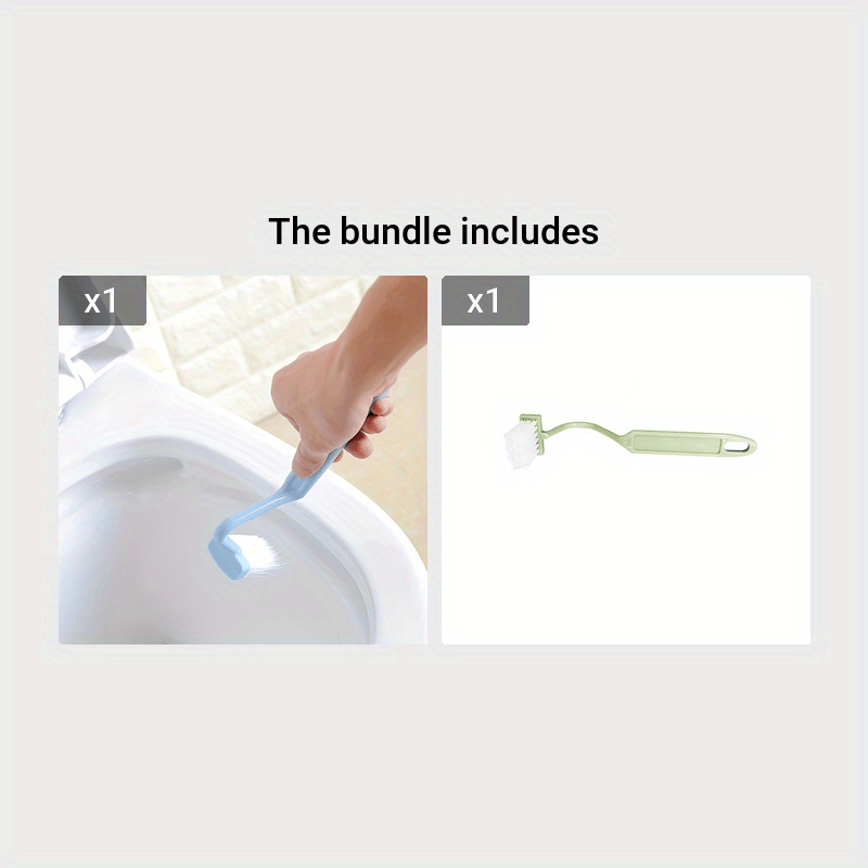 S Shaped Plastic Toilet Brush With Long Handle