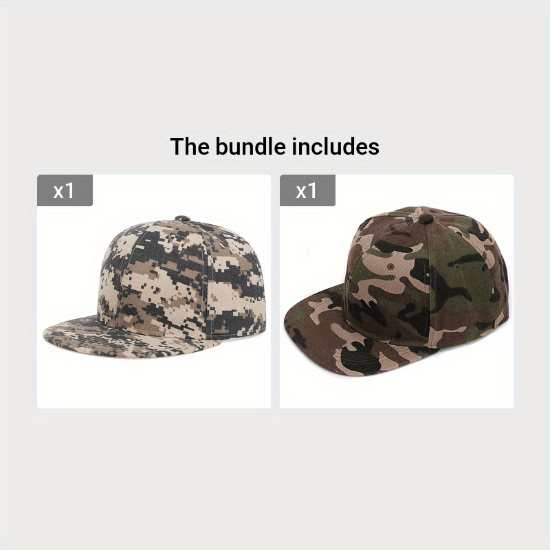 Men's Camo Baseball Cap for Outdoor Sun Protection