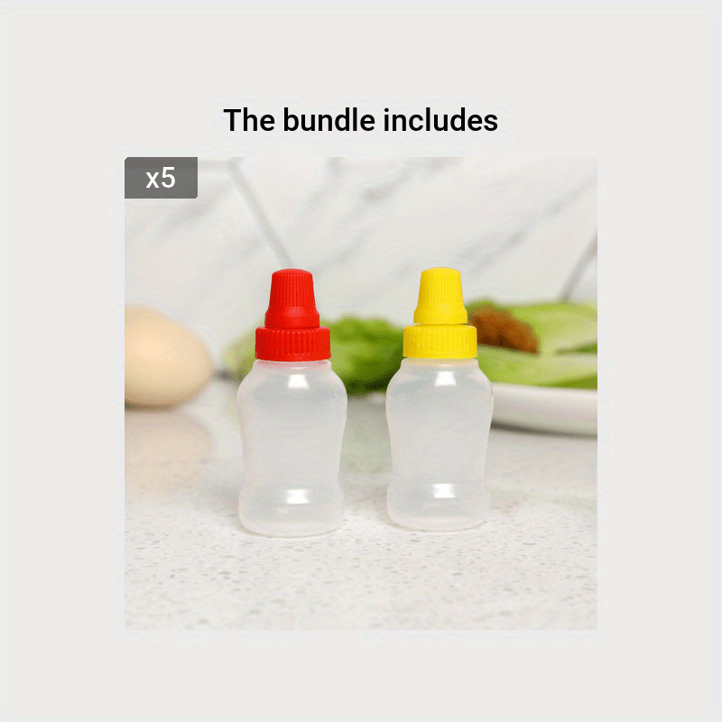 Mini Condiment Bottle Honey Mustard Squeeze Bottle Portable - Temu