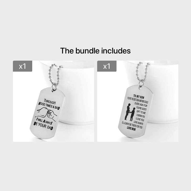 Stainless Steel Engraved Letter Dog Tag Necklace Creative - Temu