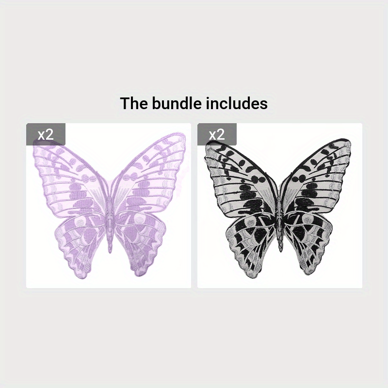 Beaded Butterfly Lace Appliques Butterfly Embroidery Patches - Temu