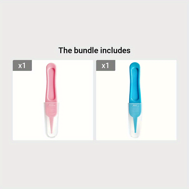 Baby Ear Nose Navel Cleaning Tweezer with Plastic Round-Head - China  Tweezers and Baby Products price