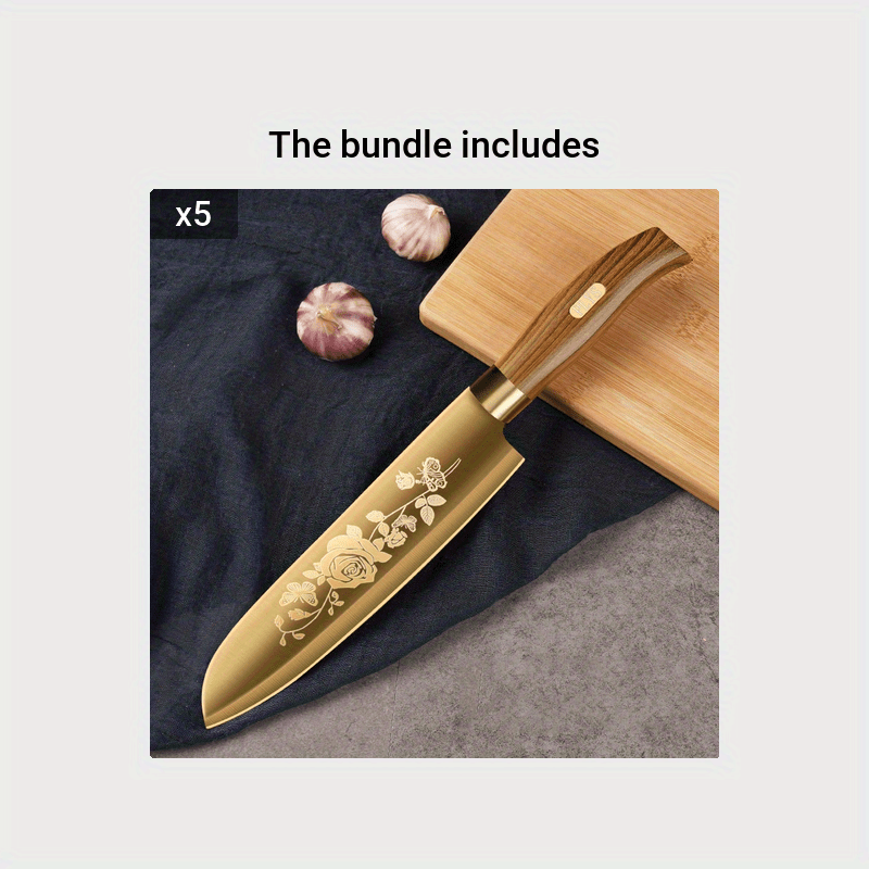 3pcs/set, Stainless Steel Kitchen Slicing Knife, Chef's Knife, Fruit Knife  Set, Women's Special Knife, Super Fast And Sharp Knife, Kitchen Stuff