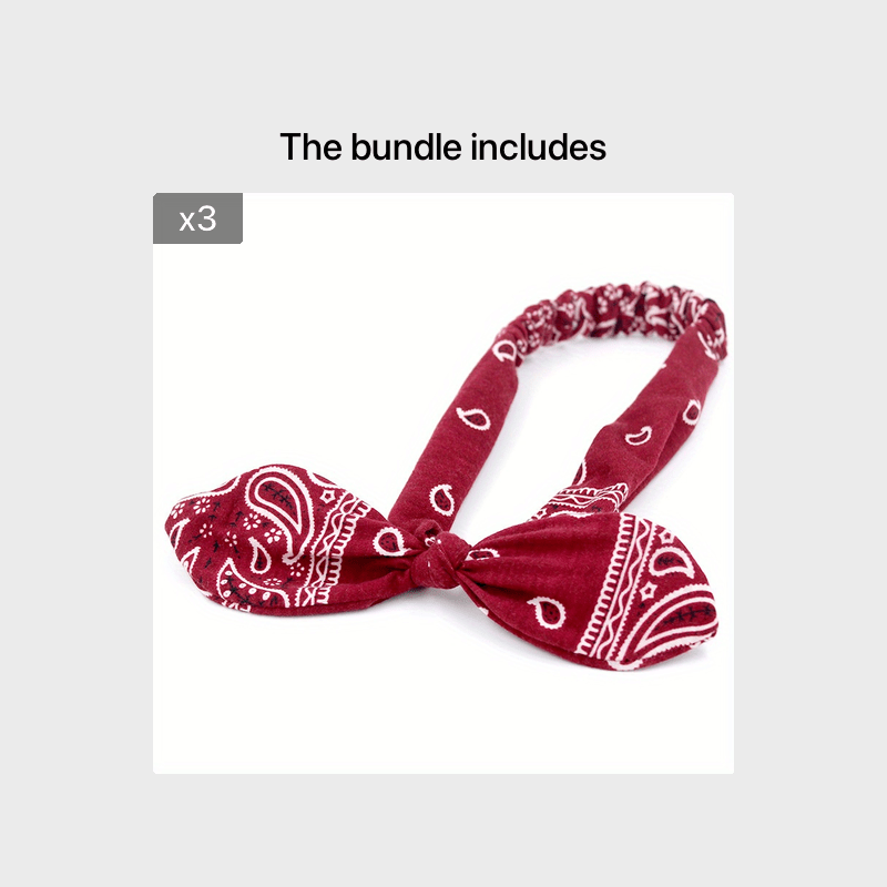 Boho Rabbit Ears Knotted Headband Hair Accessories