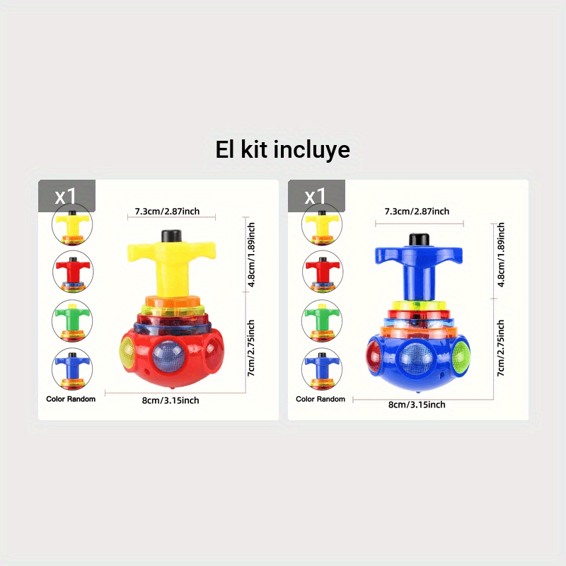 Trompos iluminados,Juguete giroscópico Intermitente para niños - Juguete  Giratorio Escritorio, Juguete giroscópico Plano, Juguete Cuerda para niños,  Juguetes educativos para Nupaque : : Juguetes y juegos