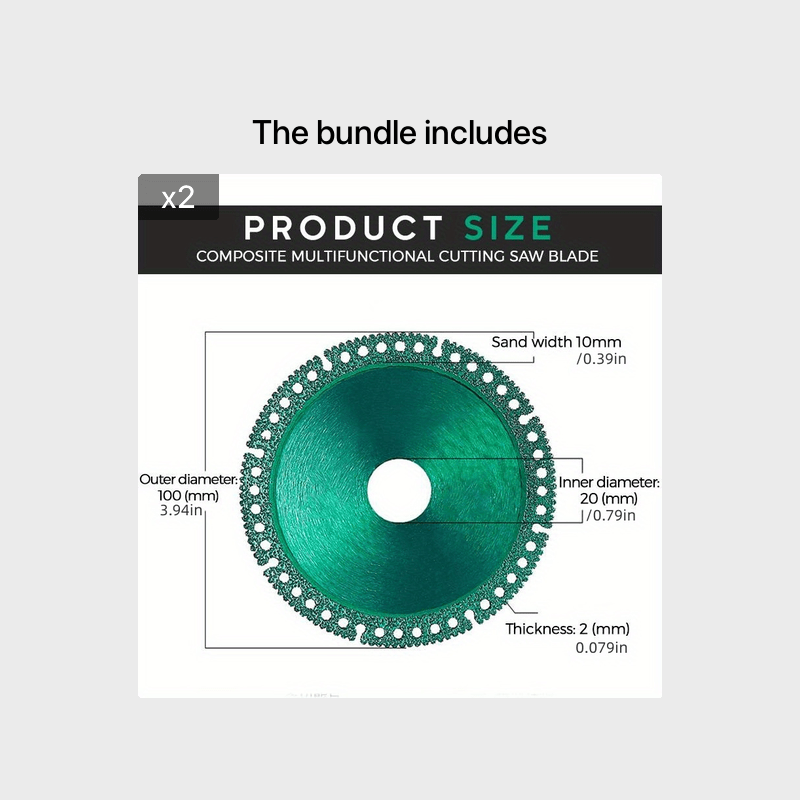 1pc Composite Multifunctional Cutting Saw Blade 100mm Ultra Thin Saw 