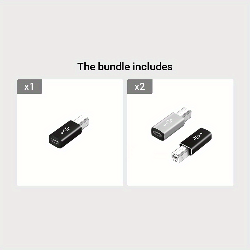 2pcs Adaptateur USB C Vers USB B, Convertisseur D'interface MIDI Pour DIMI,  Piano Électrique, Imprimante , Synthétiseur Et Autres Appareils /  Ordinateurs Portables De Type C - Temu Belgium