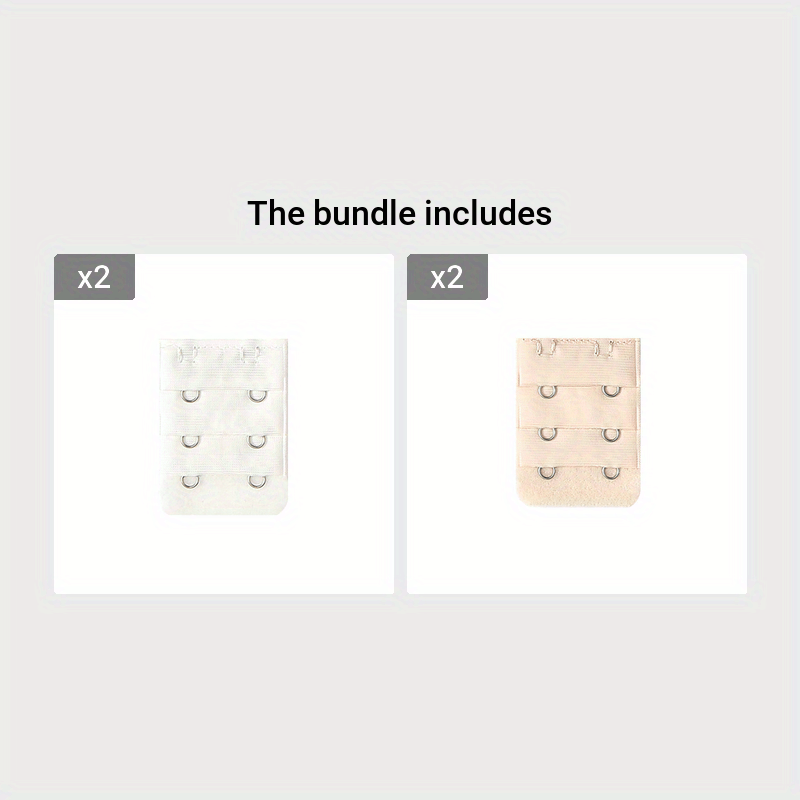 3 Hook Bra Extenders, Stretchy Soft and Comfortable Bra Strap