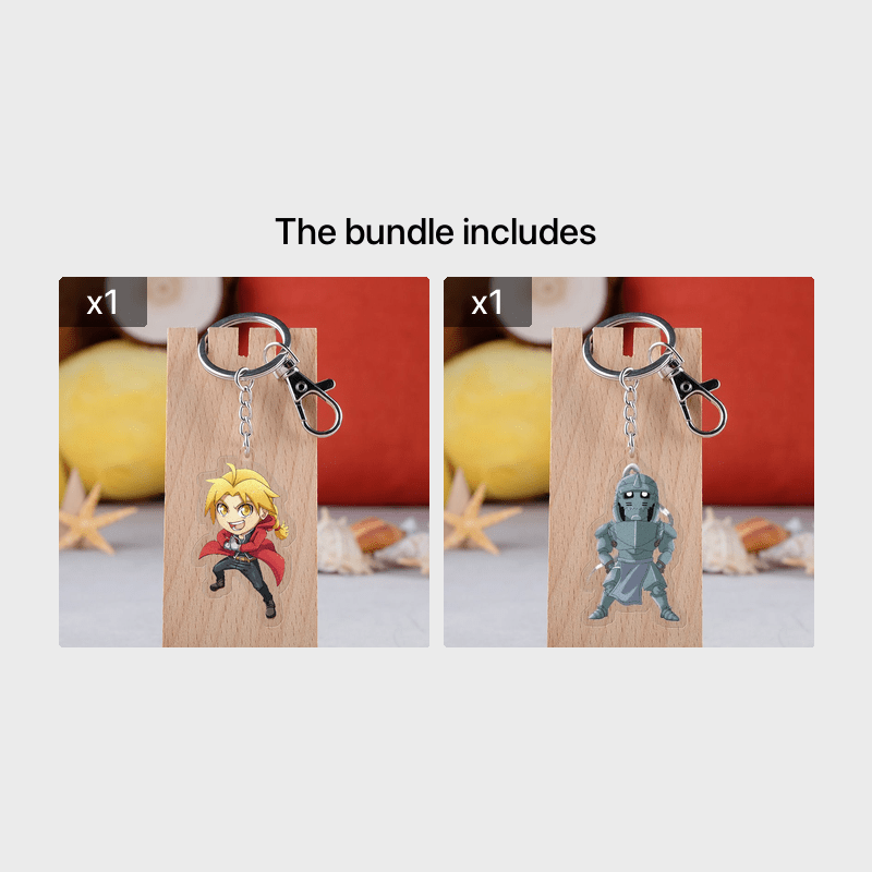 Double the Fun Anime Figure Keychains