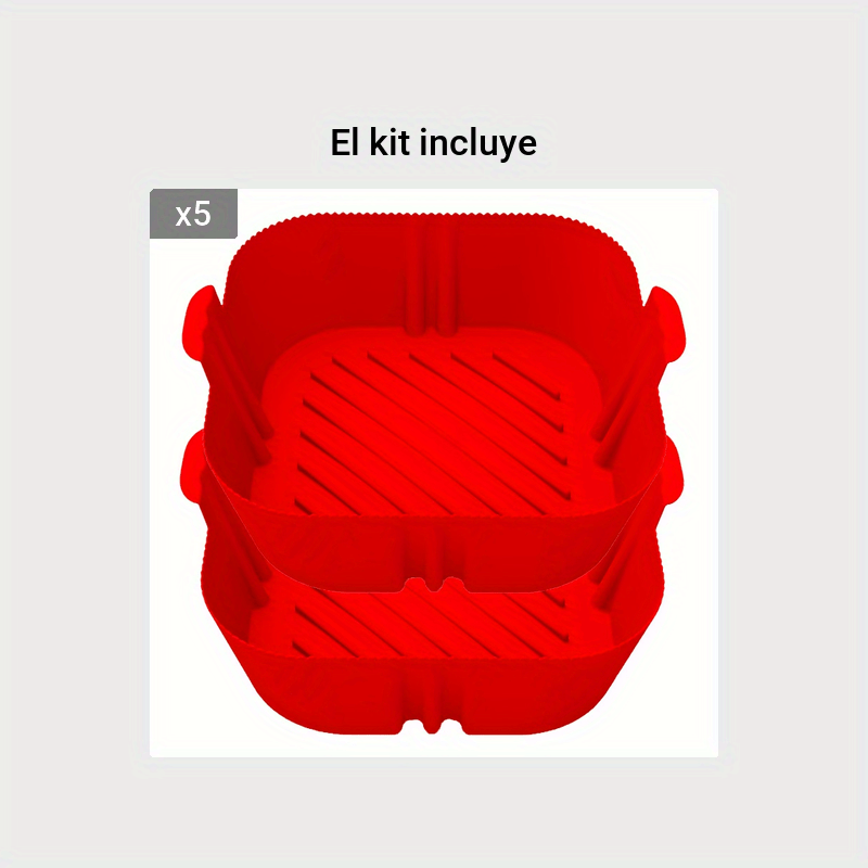 CIWICH Olla de silicona para freidora de aire, forros redondos de silicona  de 7.9 pulgadas, reutilizables, aptos para alimentos, accesorios para