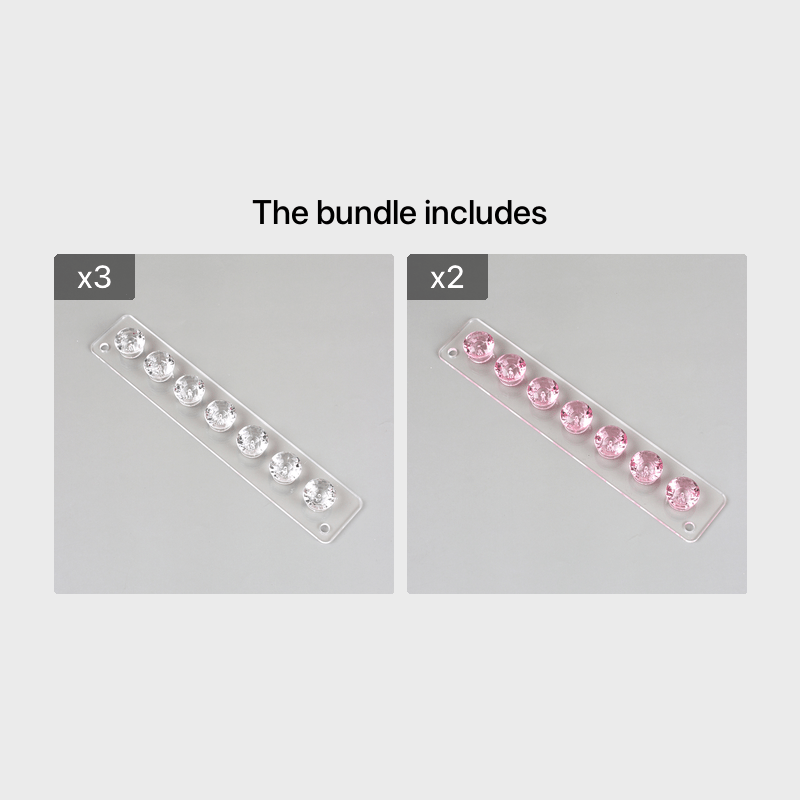 LNKOO Acrylic Necklace Holder Set of 2, Wall Mounted Jewelry Organizer  Hanging with 12 Diamond Shape Hooks, Clear Necklaces Hanger, Jewelry Hangers  for Necklace, Bracelet, Gift for Girls Women 