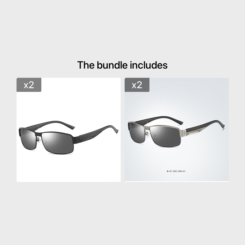 Men's Polarized Square Sunglasses UV400