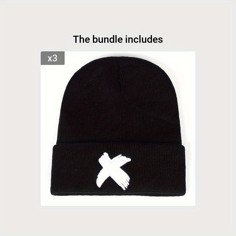Embroidering on beanie/knit cap/toque brims