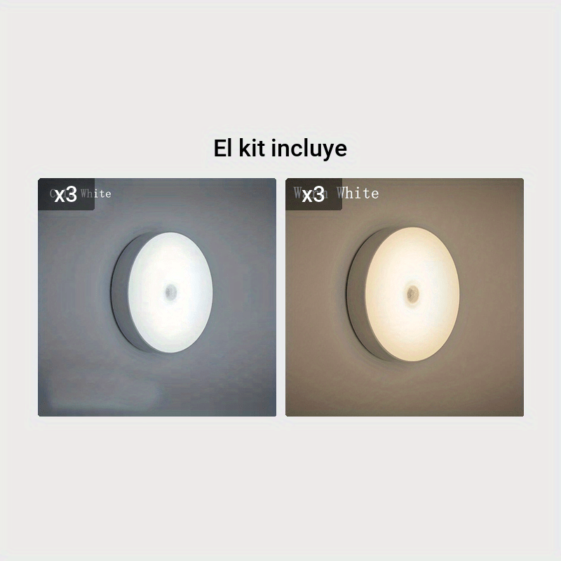 Sensor Inteligente de Luz LED Nocturna - Luz Dinámica para Pasillo, Armario, Dormitorio o Escalera - Colgable en Cualquier Lugar - Imagen 7