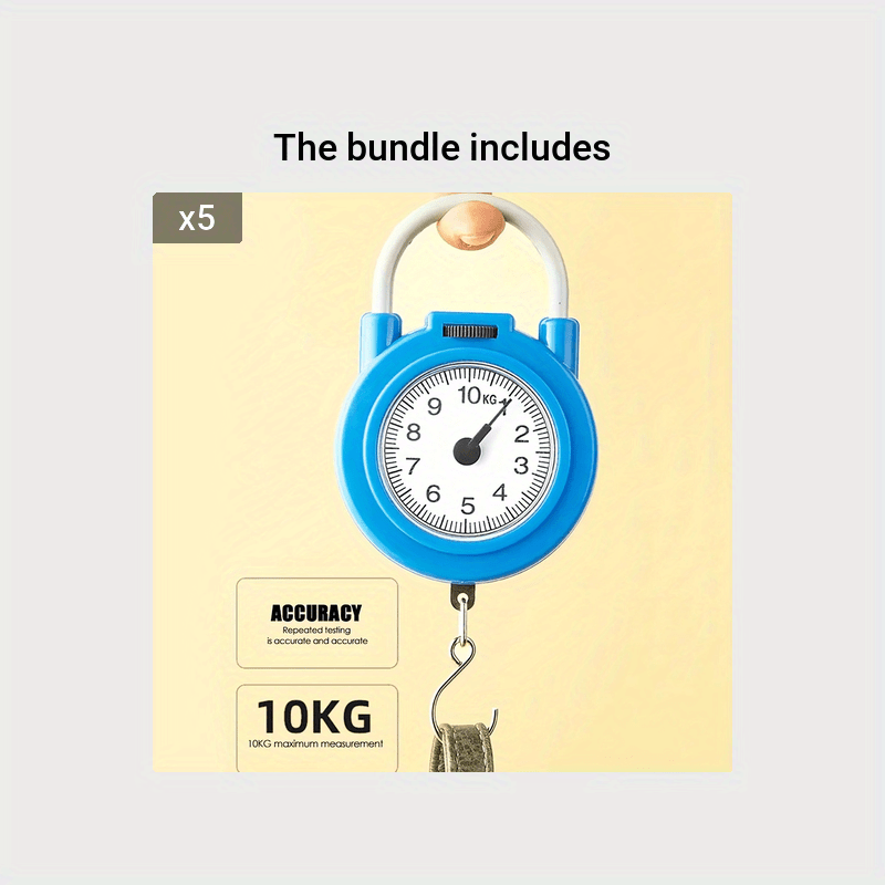 10KG Digital Kitchen Food Scale 0.1KG Fishing Scale Portable Travel Luggage  Weighing Scale Handle Outdoor