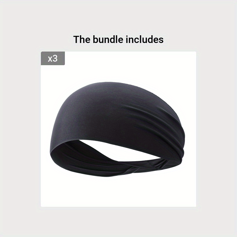 Breathable Elastic Headband Sweat Absorption for Women & Men
