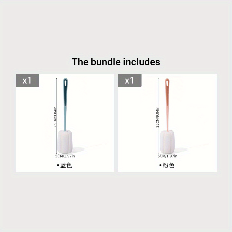 Long Handle Cup Brush for Deep Cleaning, Hard to Reach Areas