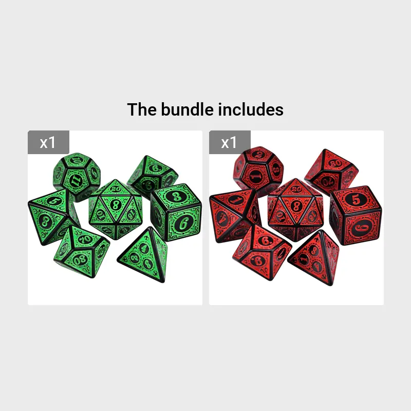 Multi sided 7 die Dice Set Game Dice Trpg Dnd Accessories - Temu