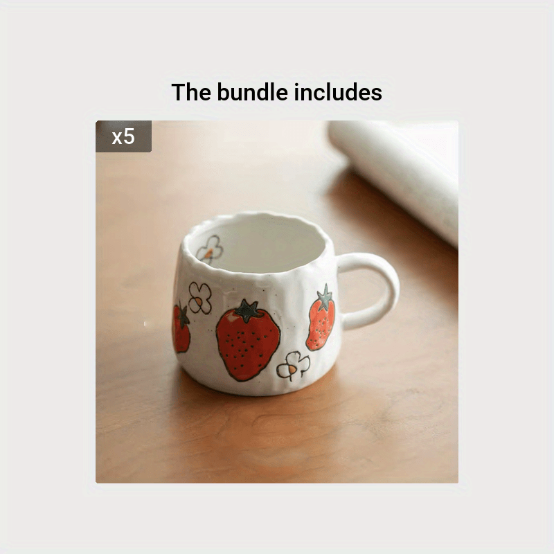 Fruit Pattern Coffee Mug Ceramic Coffee Cups Watermelon - Temu